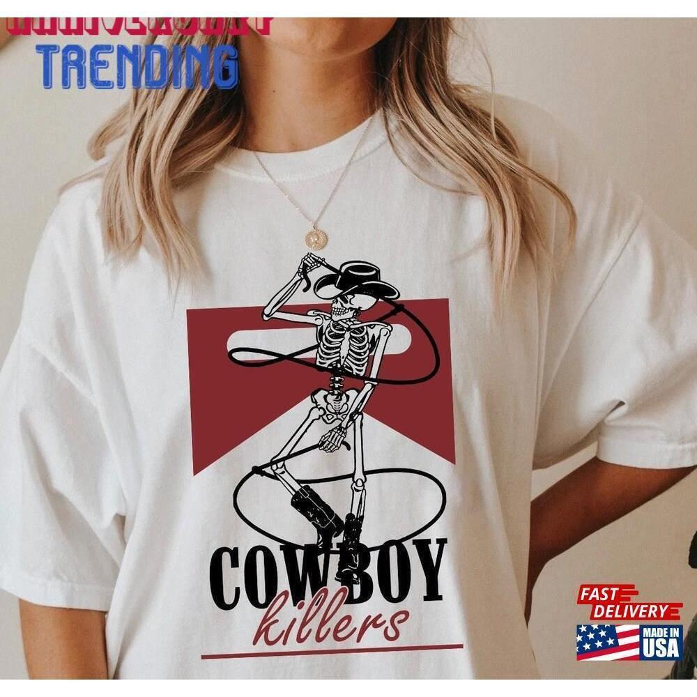 Cowboy Killer Skeleton Shirt Cowgirl Classic